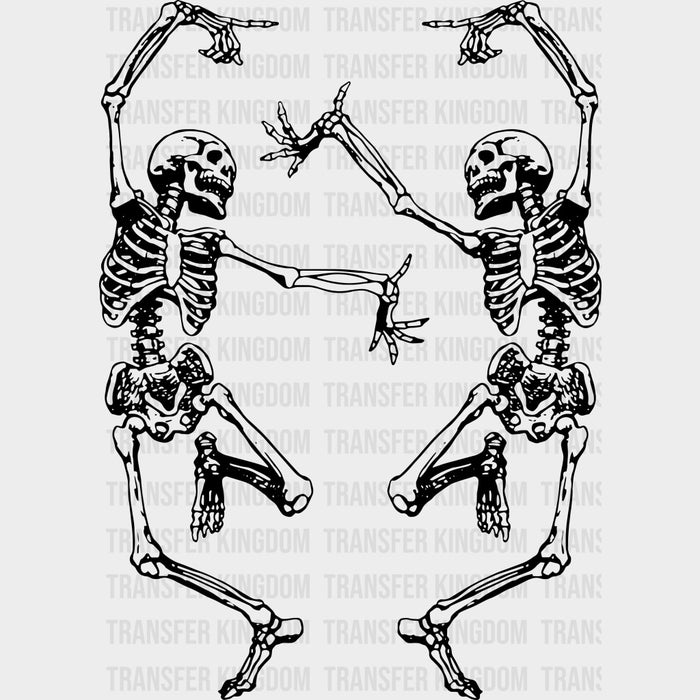 Two Skeletons Dancing - Skeleton DTF Transfers
