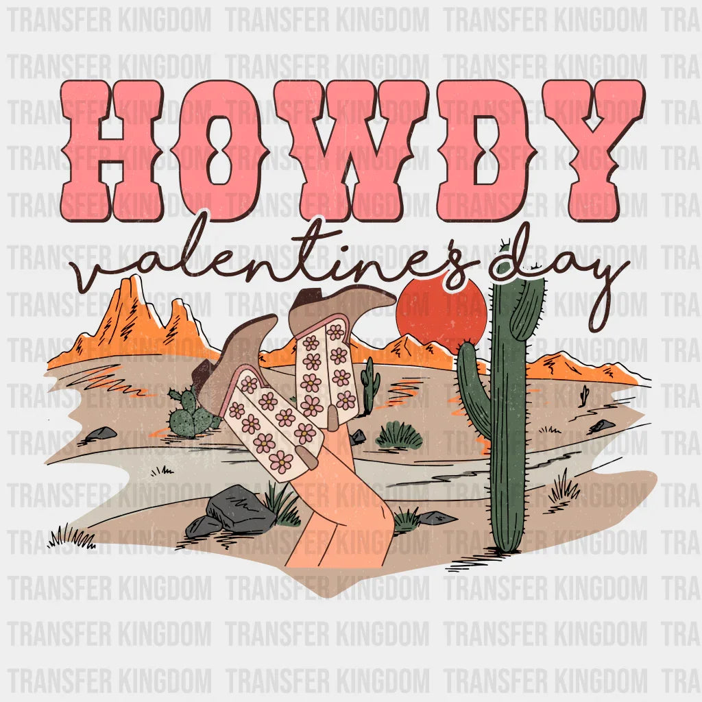 TX HOWDY VALENTINES DAY - DTF heat transfer - transfer-kingdom