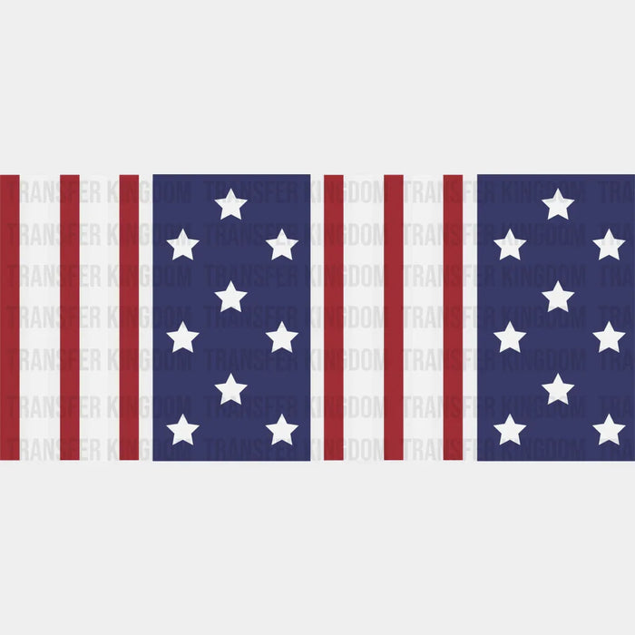 USA Flag - 4th Of July Cup Wrap UV Sticker Permanent UV DTF Decal