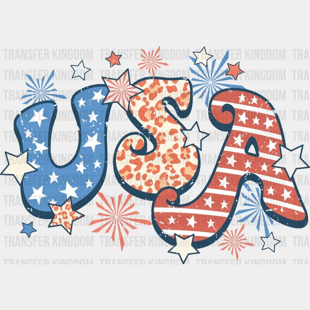 Usa Independence Day Dtf Transfer
