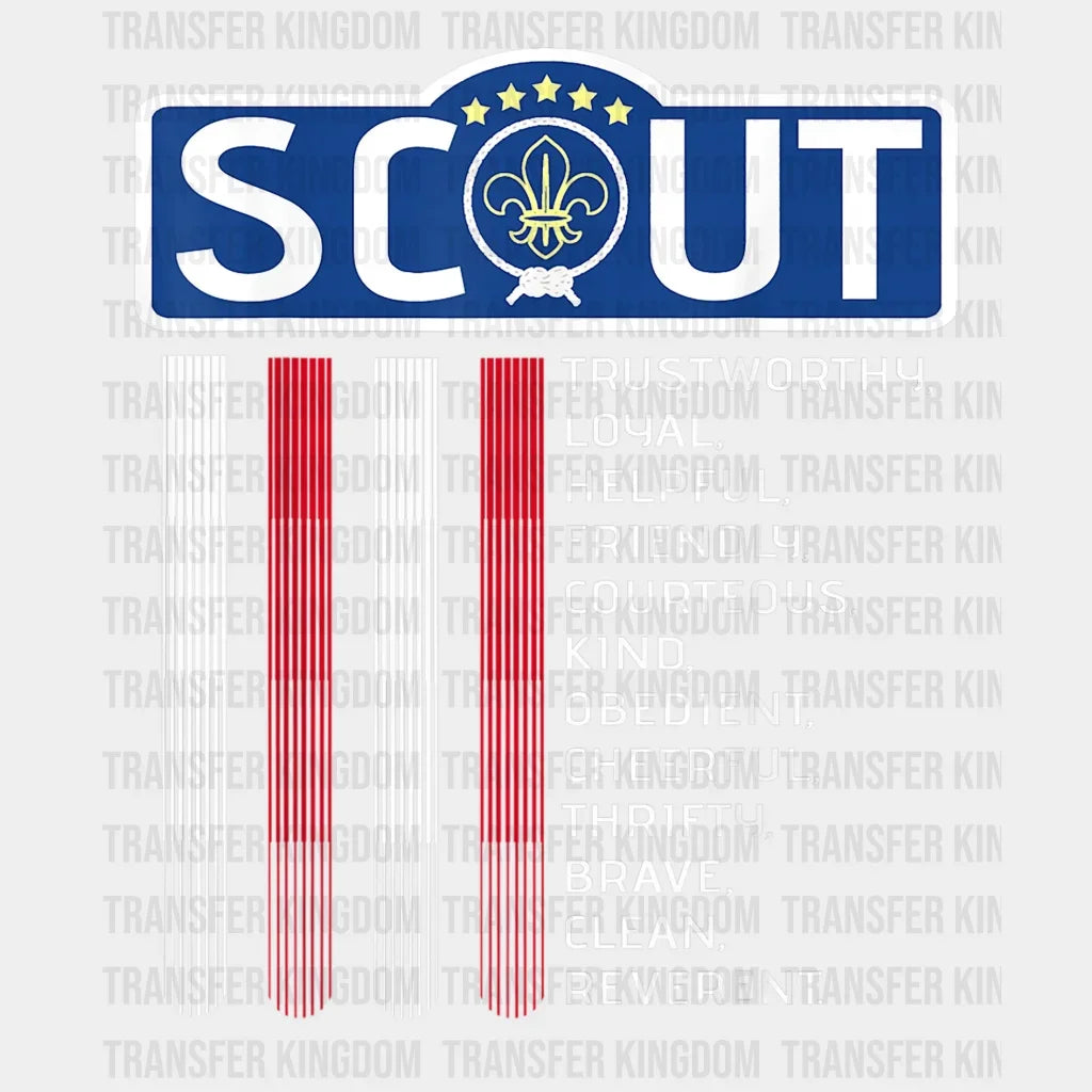 Usa Scout - American Flag Law Design Dtf Heat Transfer