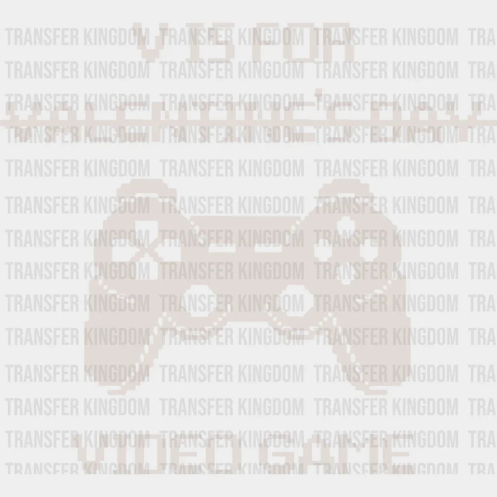 V Is For Video Games Valentine Design - Dtf Heat Transfer