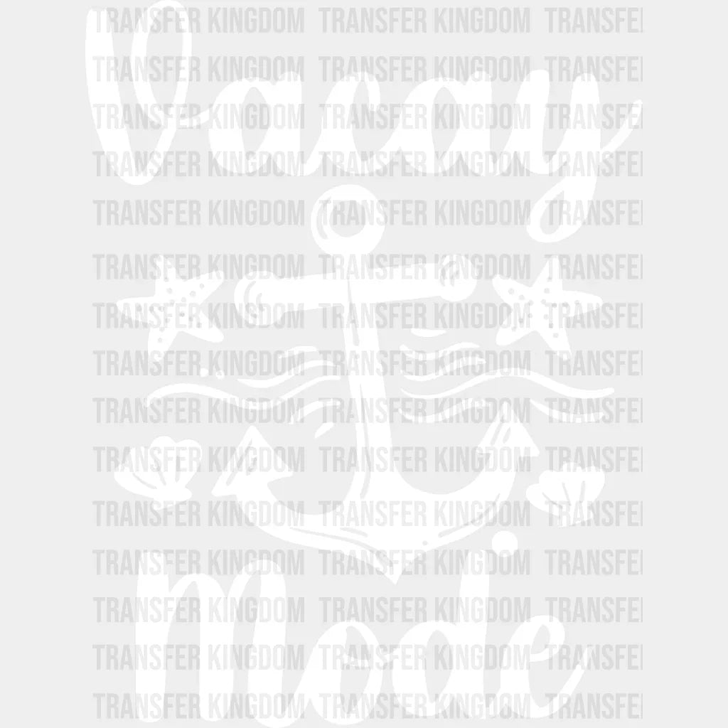 Vacay Mode - Family Cruise Dtf Heat Transfer Unisex S & M (10’’) / Light Color Design See Imaging