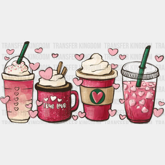 Valentine Drinks - Valentine’s Day DTF Transfer