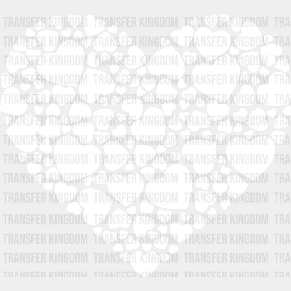 Valentine Hearts Valentines Day Design - Dtf Heat Transfer Unisex S & M ( 10 ) / Light Color See