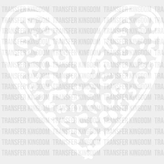 Valentine Hearts Valentines Day Design - Dtf Heat Transfer Unisex S & M ( 10 ) / Light Color See