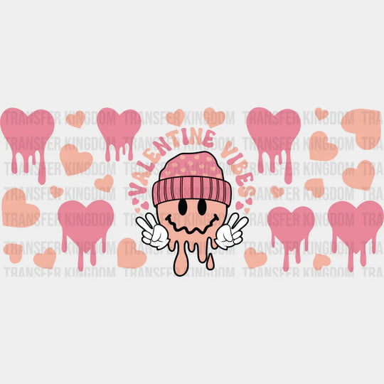 Valentine Vibes - Valentine’s Day Cup Wrap Uv Sticker Permanent Dtf Decal