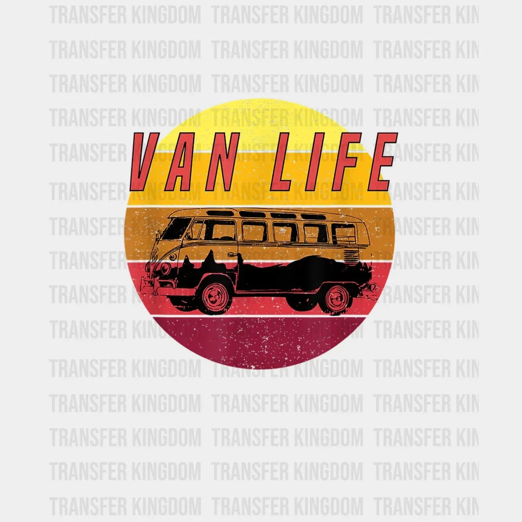 Van Life - Camping Vanlife Motorhome Design Dtf Heat Transfer