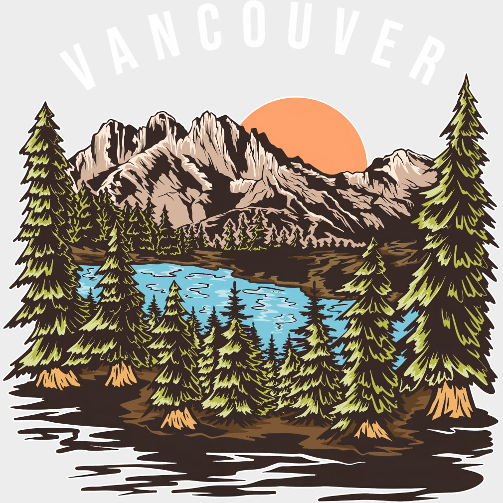 Vancouver - Hiking DTF Transfers Adult Unisex - S & M (10’’) / Light Color Design (See Imaging)