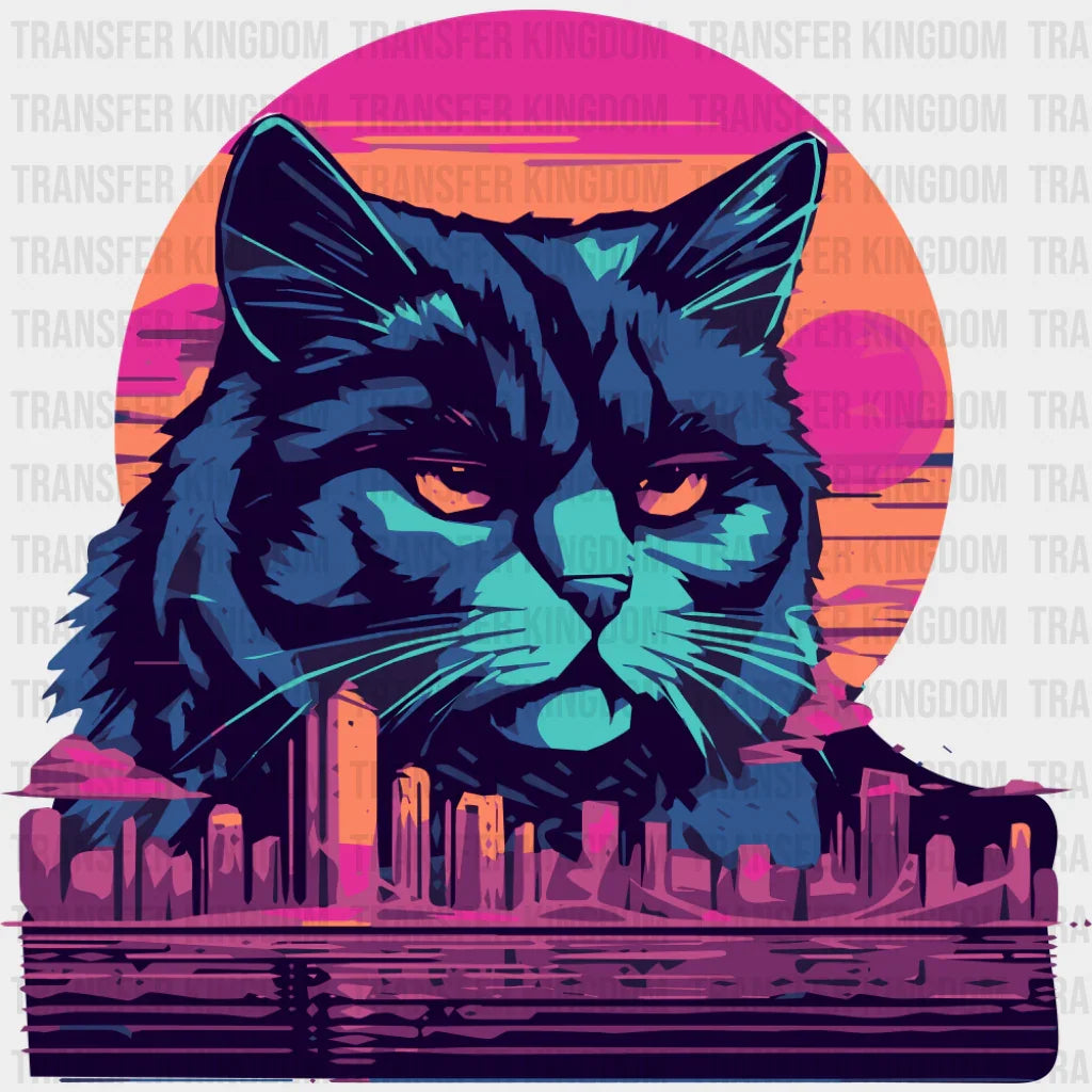 Vaporwave Cat - Cats DTF Transfer