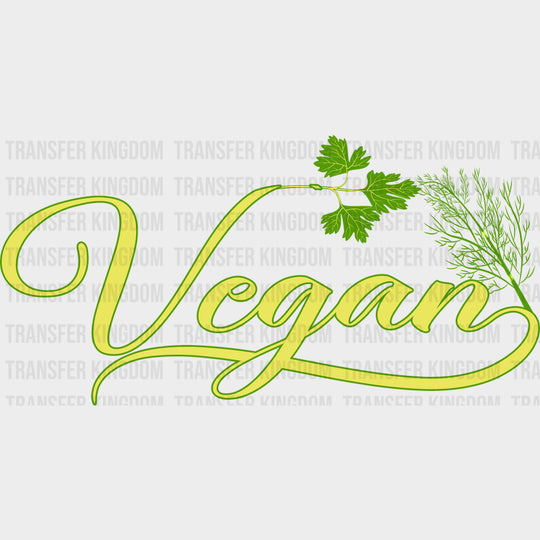 Vegan Cursive Text - Vegan DTF Transfers