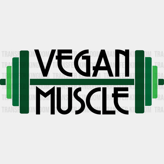 Vegan Muscle - Athlete Design Dtf Heat Transfer Unisex S & M ( 10 ) / Dark Color See Imaging