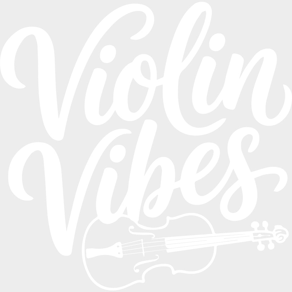 Violin Vibes - Music DTF Transfers - Adult Unisex - S & M (10’’) / Light Color Design (See Imaging)
