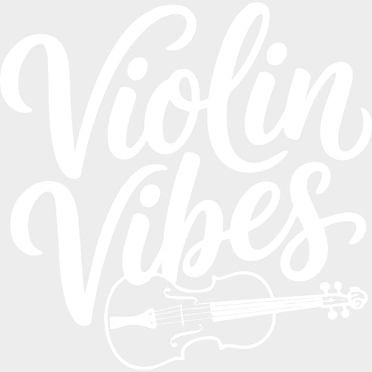 Violin Vibes - Music DTF Transfers - Adult Unisex - S & M (10’’) / Light Color Design (See Imaging)
