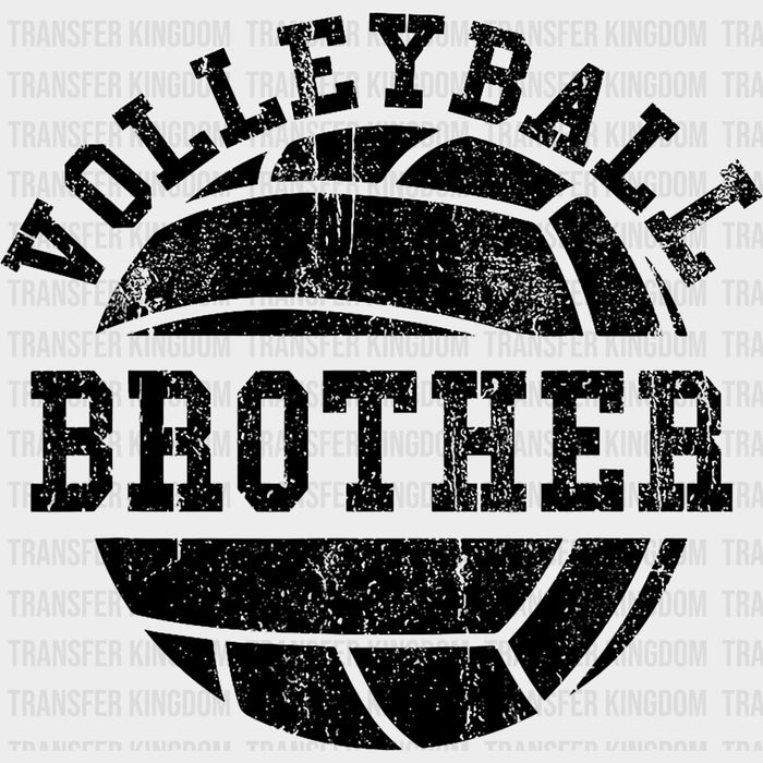 Volleyball Brother Black & White - Volleyball DTF Transfers