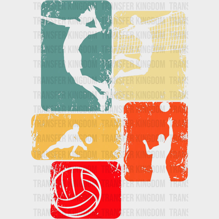 Volleyball Collage - Volleyball DTF Transfers