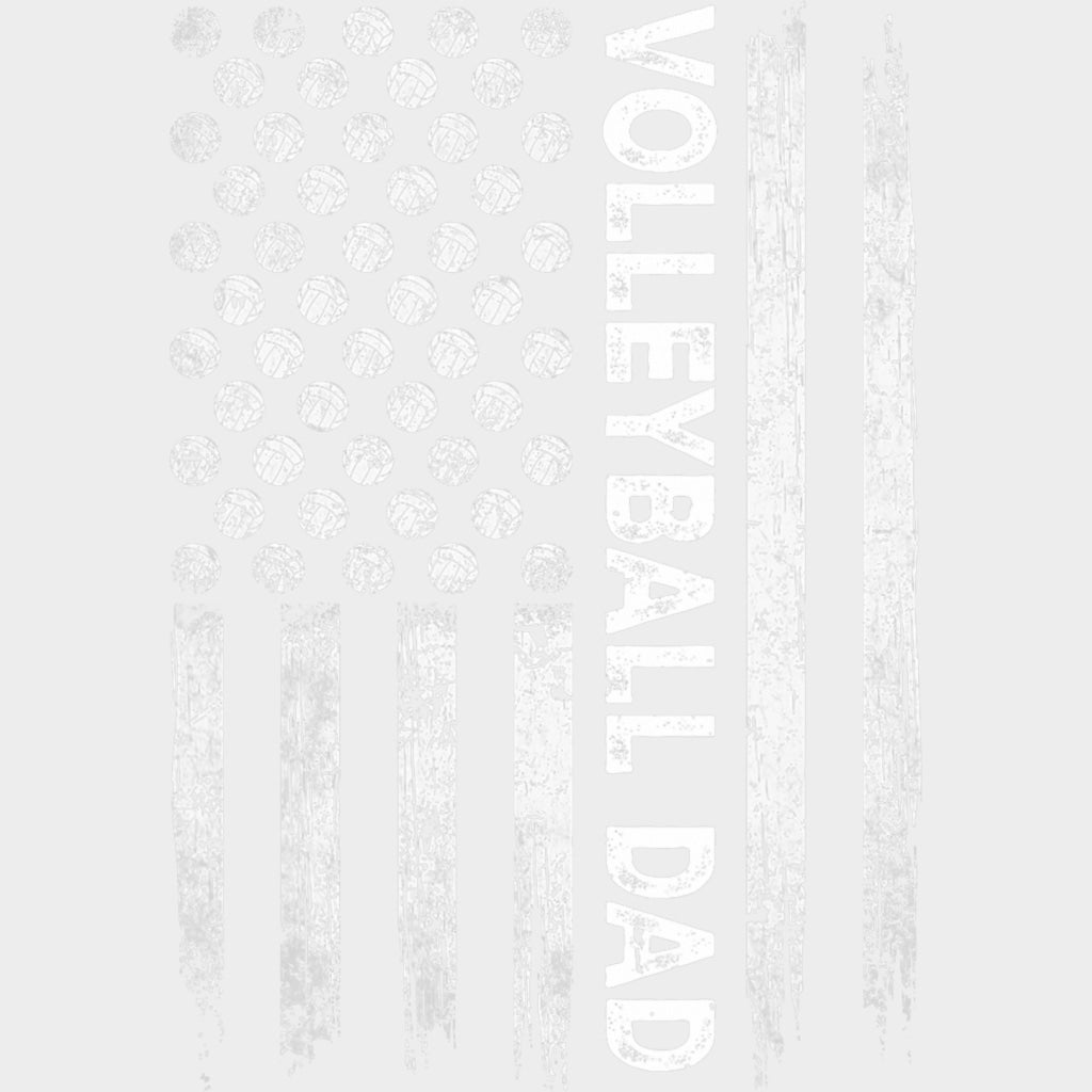 Volleyball Dad, Dotted US Flag - Volleyball DTF Transfers transfer-kingdom Light Color Design (See Imaging)