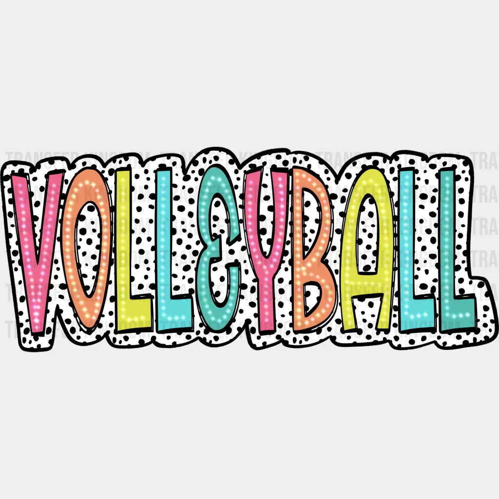 Volleyball Dalmatian Design - Dtf Heat Transfer