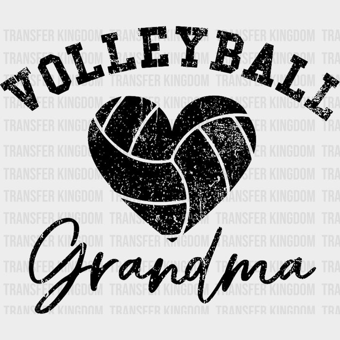 Volleyball Grandma, Volleyball Heart - Volleyball DTF Transfers