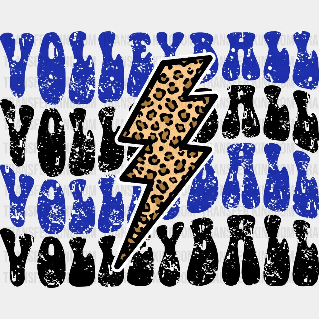 Volleyball Lightning Dtf Transfer