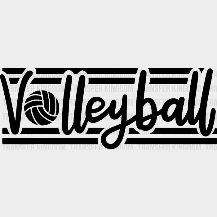 Volleyball, Lines - Volleyball DTF Transfers