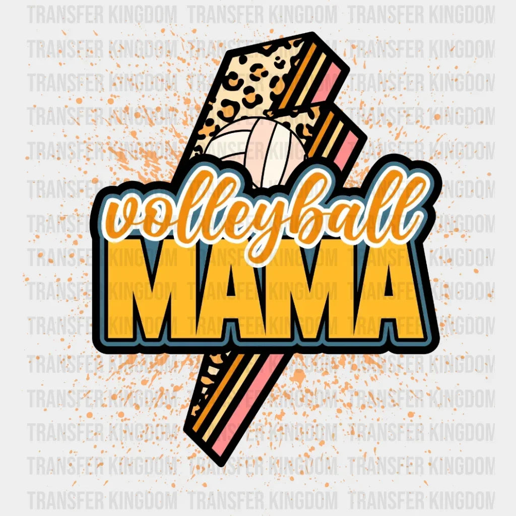 Volleyball Mama Lightning Dtf Transfer
