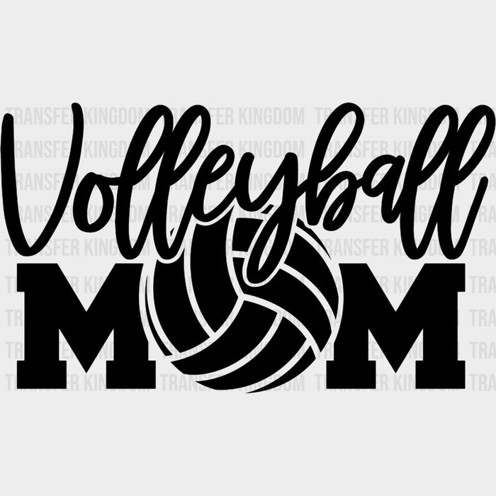 Volleyball Mom, Cursive Text - Volleyball DTF Transfers