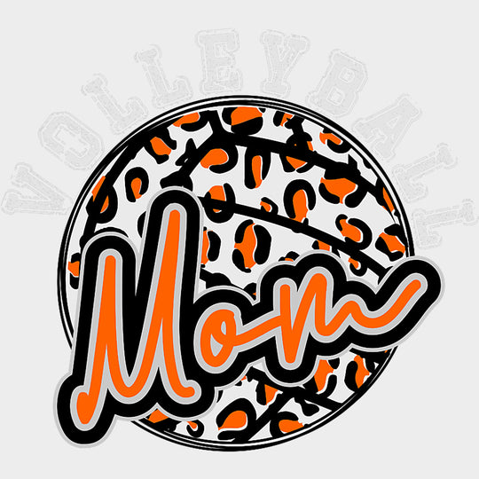 Volleyball Mom - Volleyball DTF Transfers transfer-kingdom Light Color Design (See Imaging)