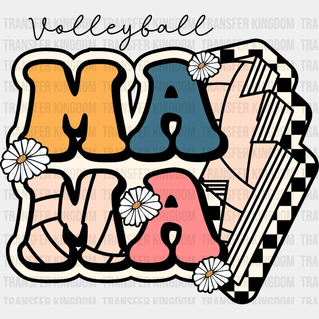 Volleyball Mom Retro Dtf Transfer
