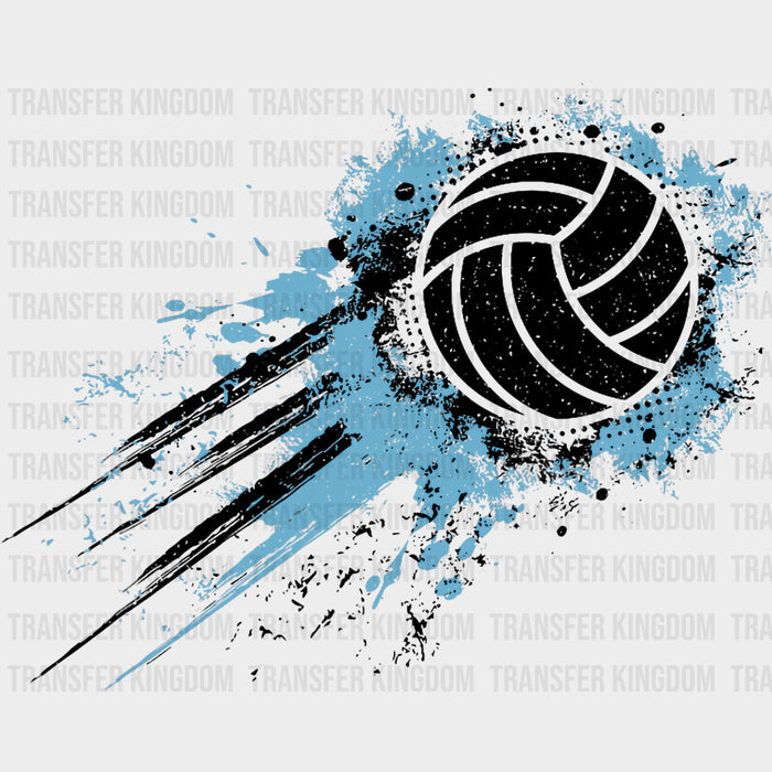 Volleyball Teal Color Design - Volleyball DTF Transfers