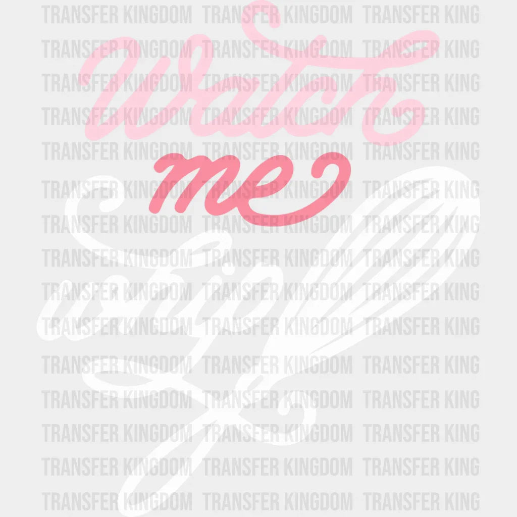 Watch Me Whip - Cooking Dtf Heat Transfer Unisex S & M (10’’) / Light Color Design See Imaging
