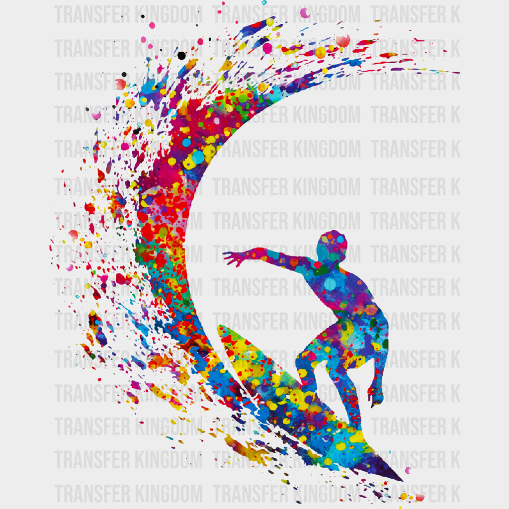 Watercolor Surf - Surfing DTF Transfers transfer-kingdom