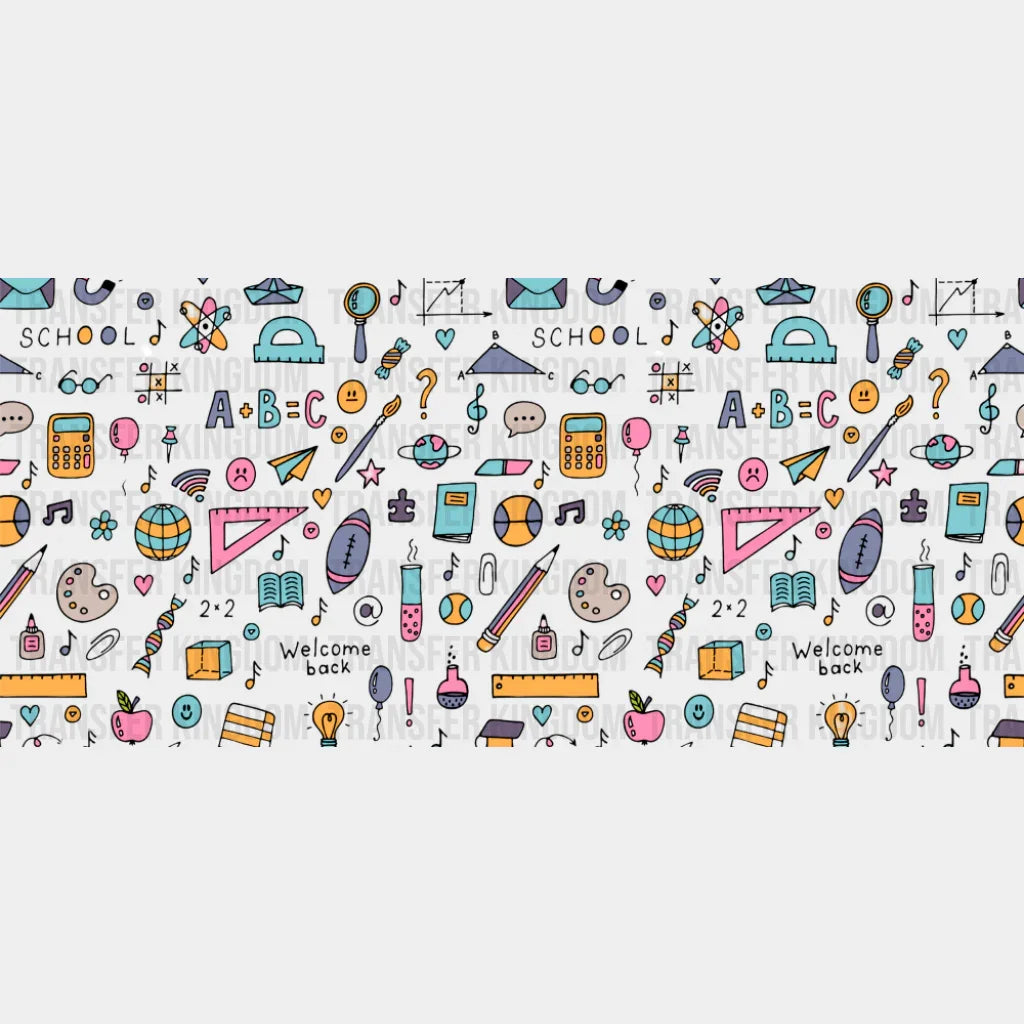 Welcome Back - School Cup Wrap UV Sticker Permanent UV DTF Decal UVDTF