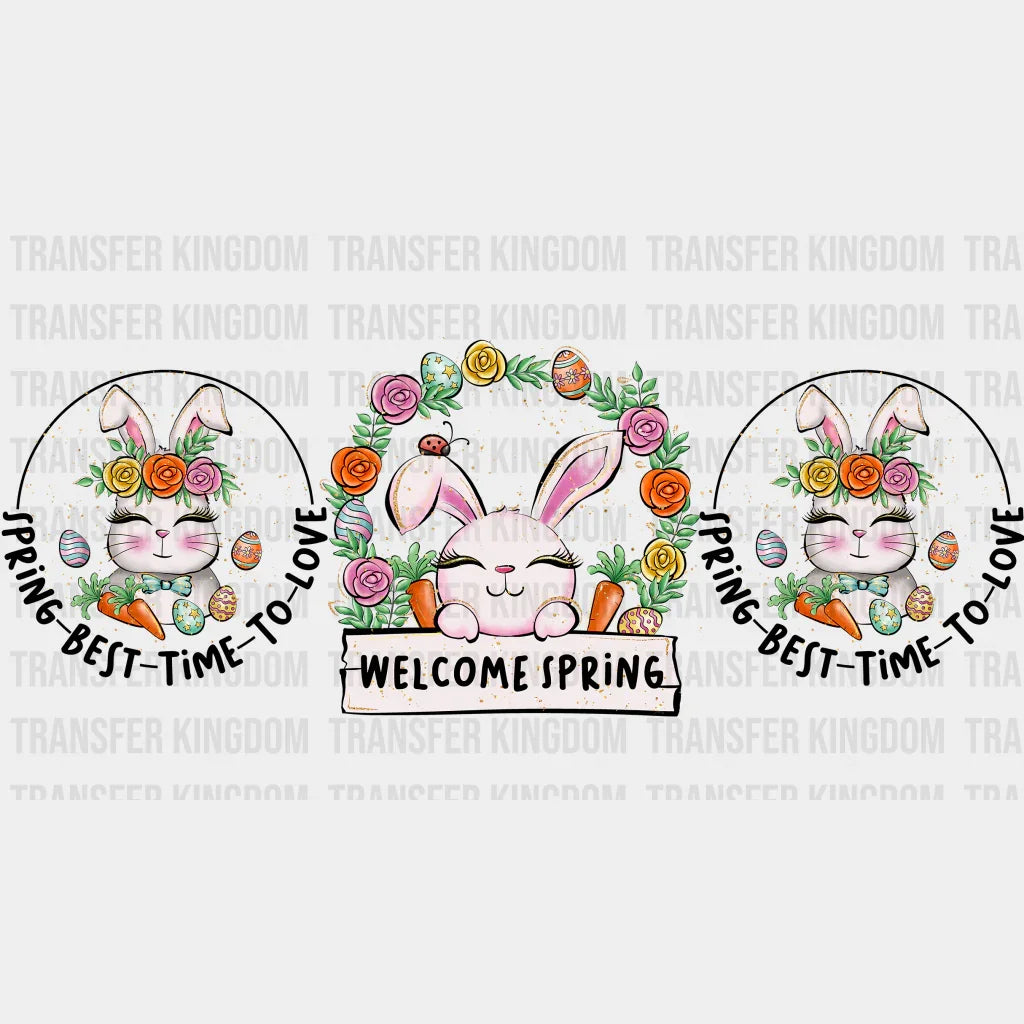 Welcome Spring Easter UV DTF Transfer Cup Wrap UV DTF Sticker - Transfer Kingdom