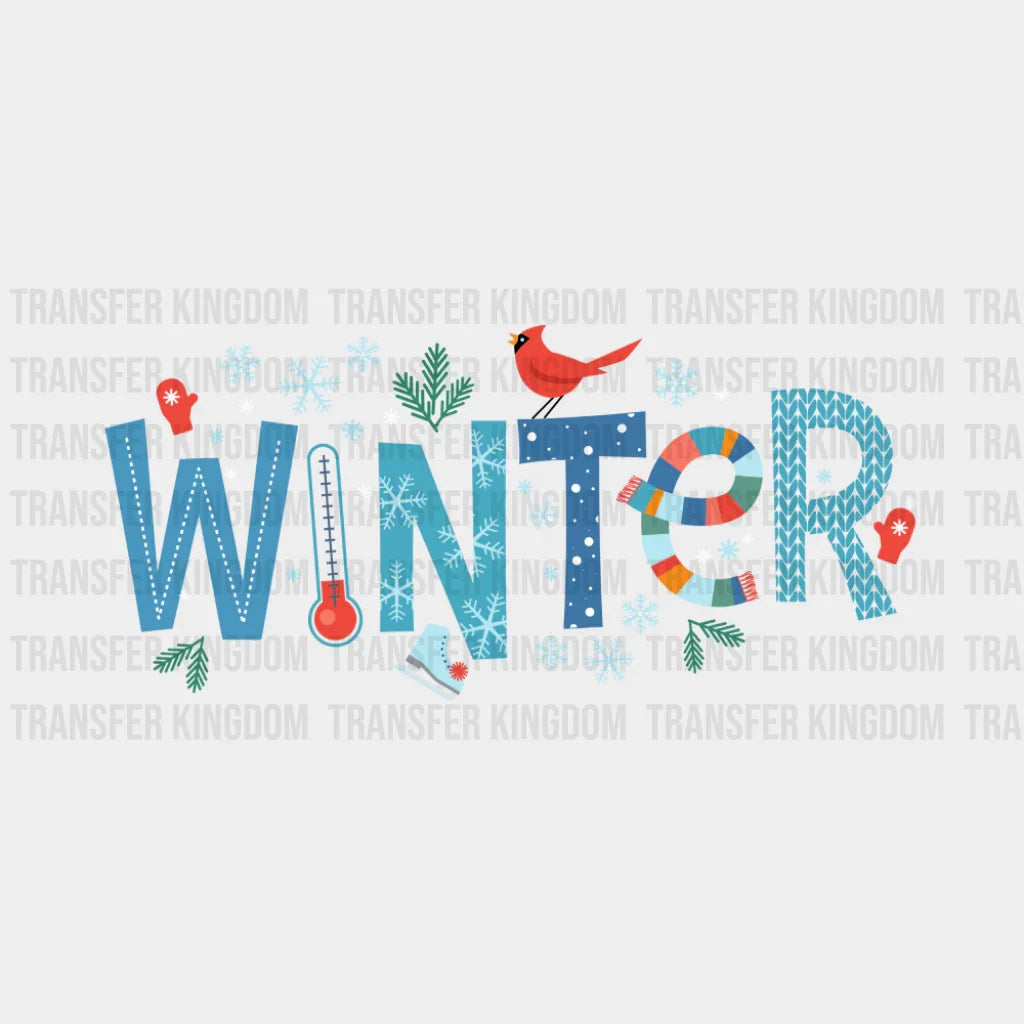 Winter - Seasons Cup Wrap UV Sticker Permanent UV DTF Decal UVDTF