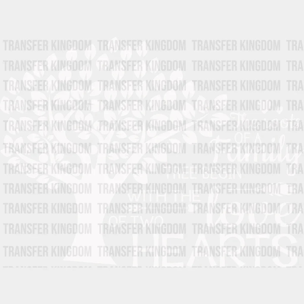 With The Love Of Two Hearts - Family Reunion Dtf Heat Transfer Unisex S & M (10’’) / Light