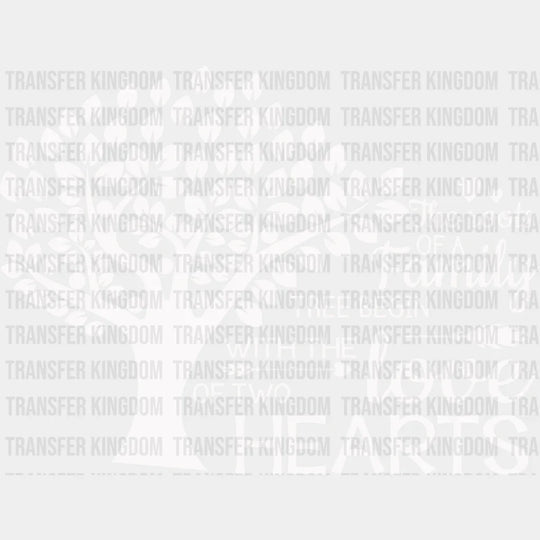 With The Love Of Two Hearts - Family Reunion Dtf Heat Transfer Unisex S & M (10’’) / Light