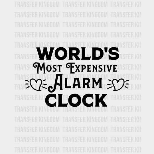 World's Most Expensive Alarm Clock - Baby DTF Transfer transfer-kingdom Dark Color Design (See Imaging)