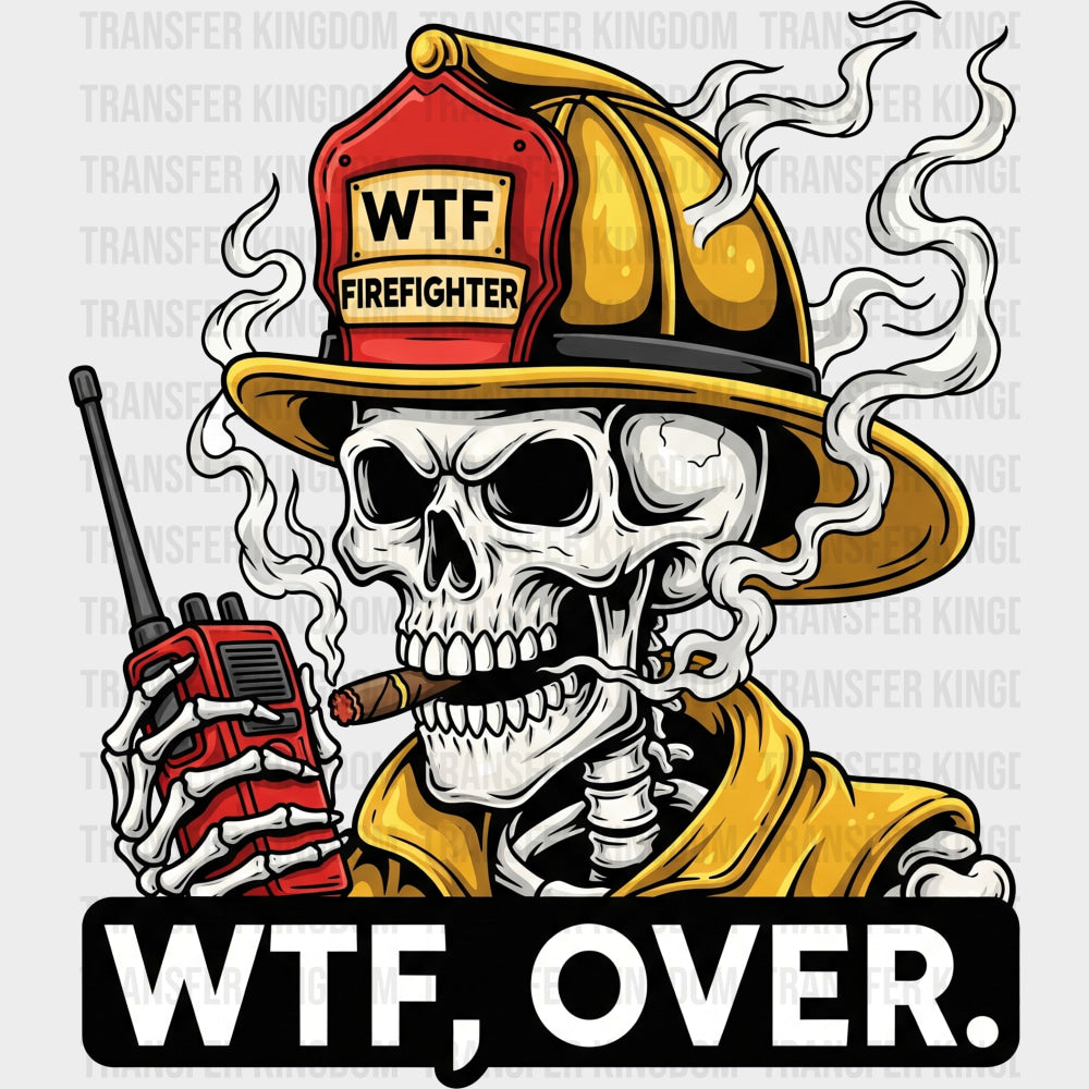 WTF Over. Skull - Fire Department DTF Transfers