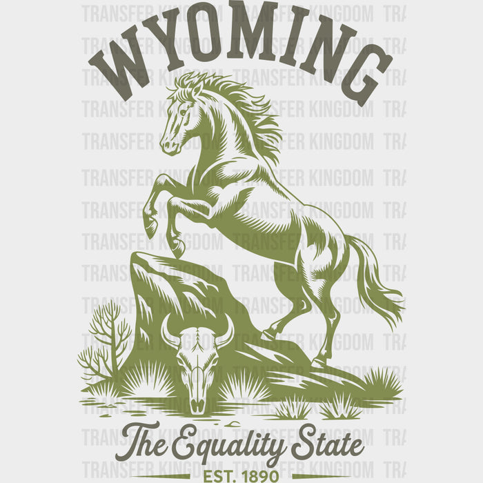 Wyoming The Equality State - States & Cities DTF Transfer