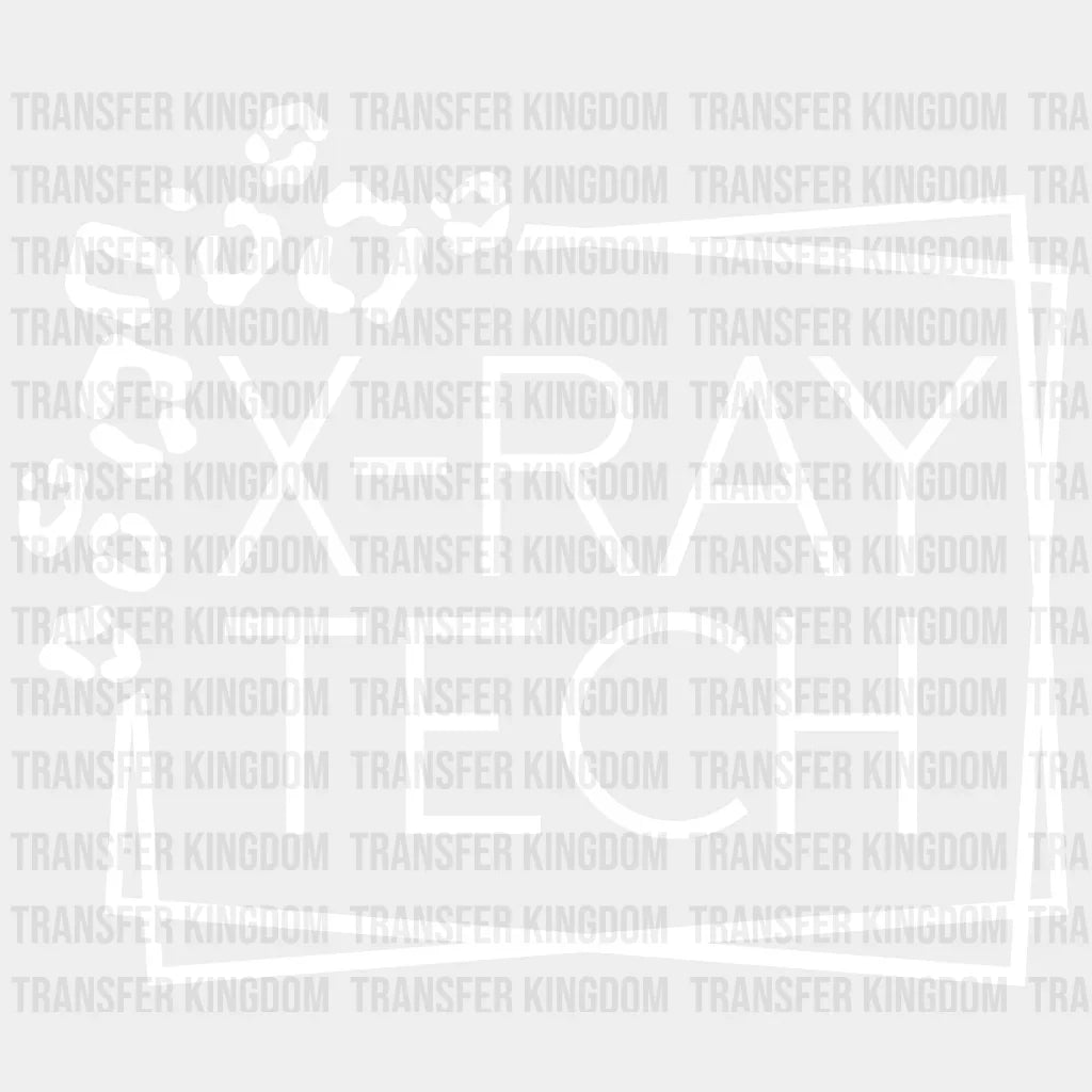 X-Ray Tech - Essential Worker Radiology Nurse Design Dtf Heat Transfer Unisex S & M ( 10 ) / Light