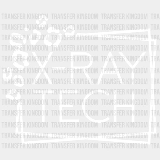 X-Ray Tech - Essential Worker Radiology Nurse Design Dtf Heat Transfer Unisex S & M ( 10 ) / Light