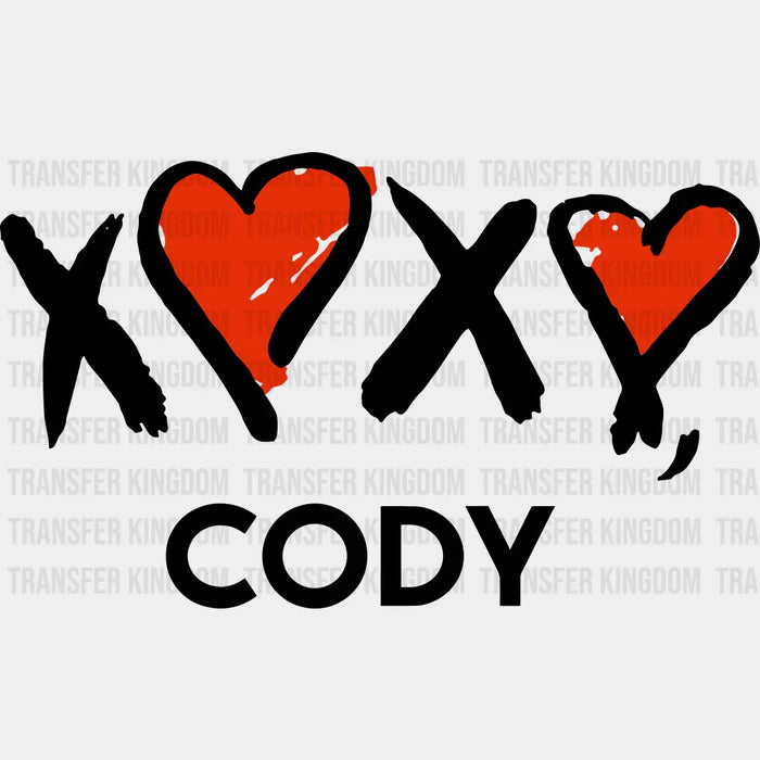 XOXO Cody Valentine's Day Design - DTF heat transfer
