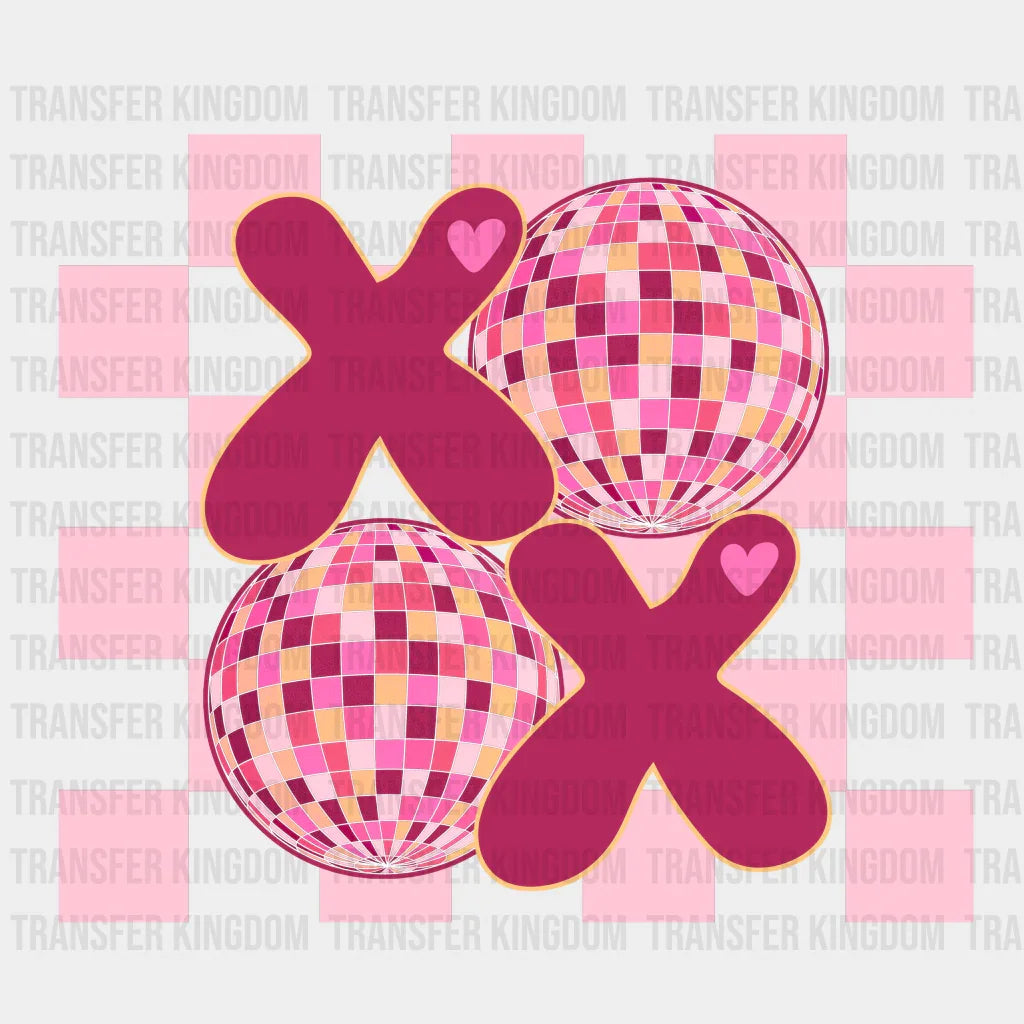 Xoxo Disco Ball - Valentines Day Dtf Heat Transfer
