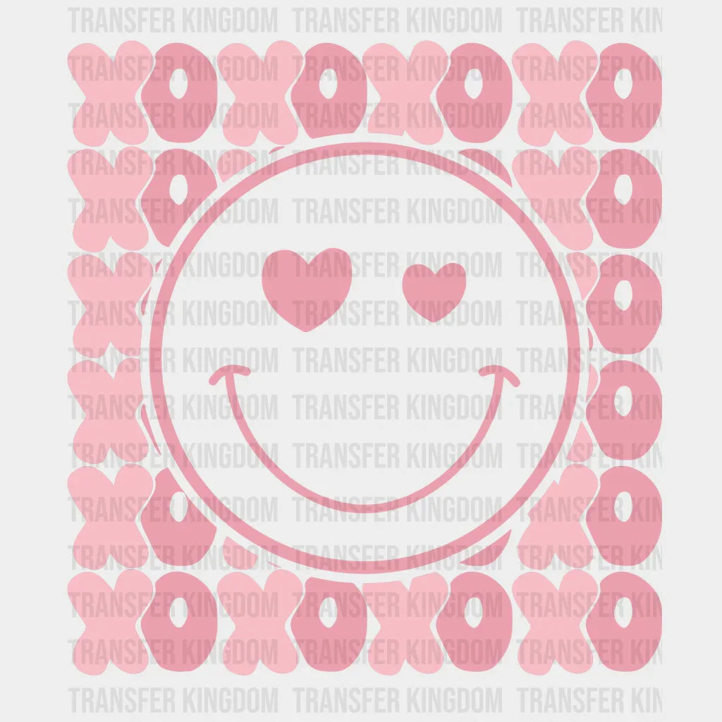 Xoxo Smiley Valentines Day Design - Dtf Heat Transfer