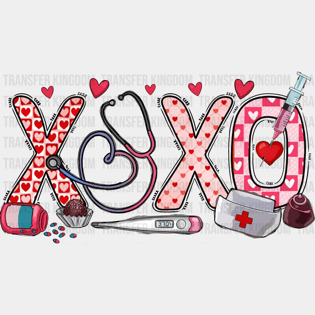 Xoxo Valentines Day Design - Dtf Heat Transfer
