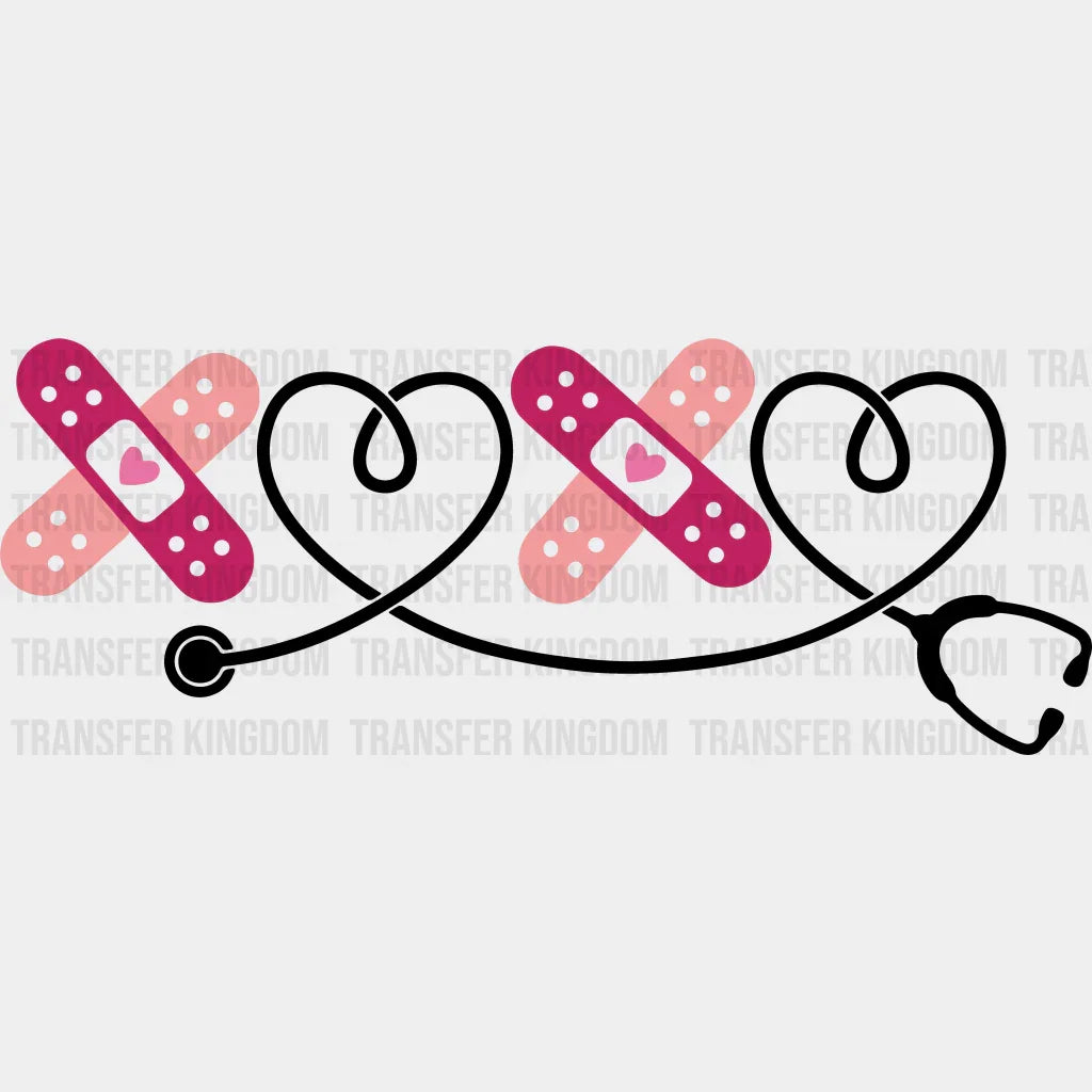 Xoxo Valentines Day Design - Dtf Heat Transfer Unisex S & M ( 10 ) / Dark Color See Imaging