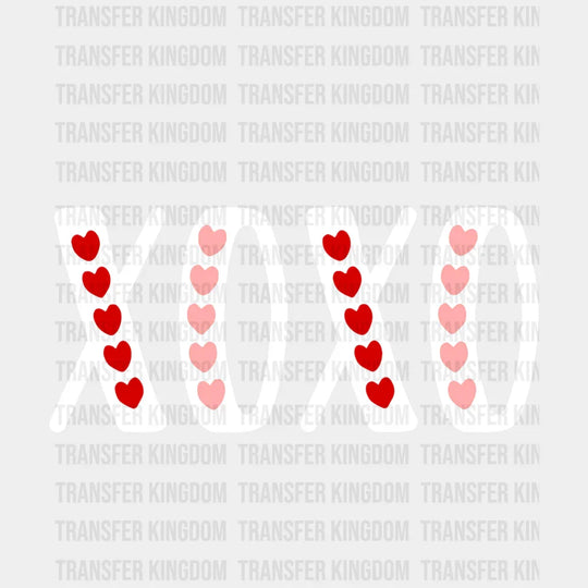 Xoxo Valentines Day Design - Dtf Heat Transfer Unisex S & M ( 10 ) / Light Color See Imaging