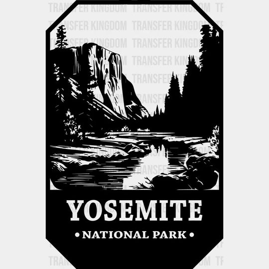 Yosemite National Park Design - Parks Dtf Transfers Unisex S & M (10’) / Dark Color See Imaging