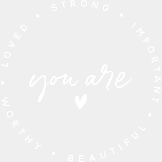 You Are Loved Strong Important Worthy Beautiful - Motivational Inspirational Design Dtf Heat
